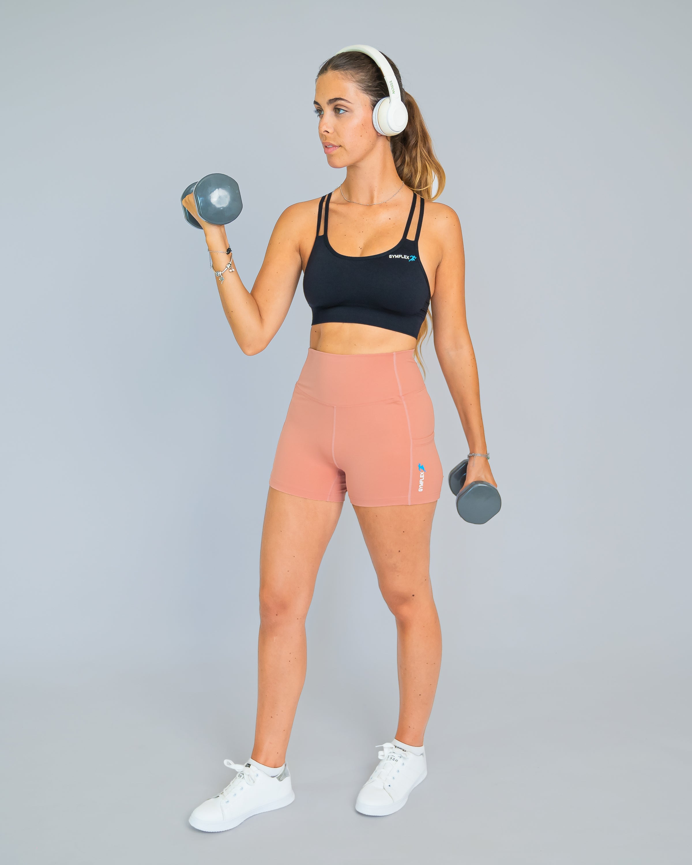 Yoga Training Shorts - Peach