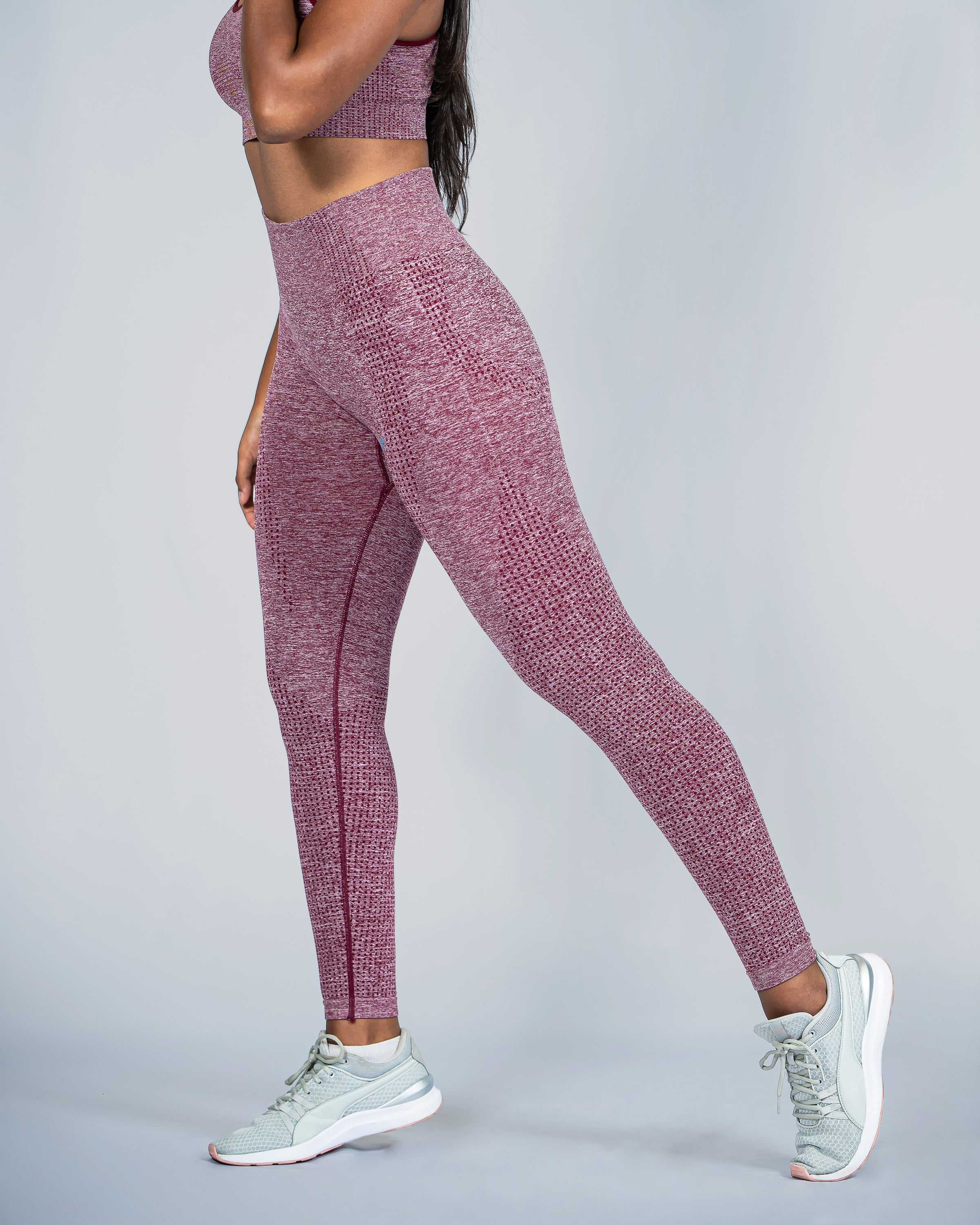 Active Burgundy Seamless Leggings