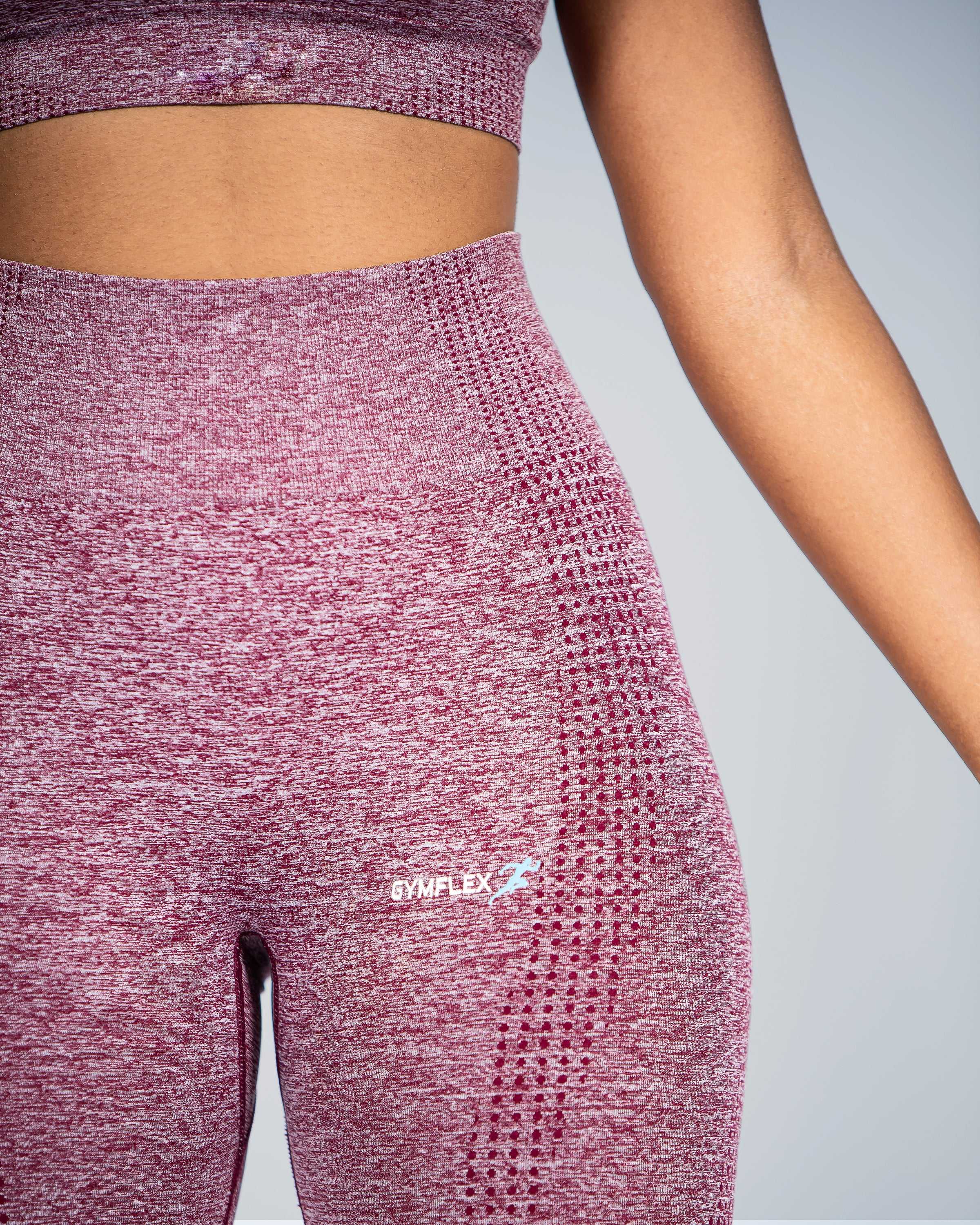 Active Burgundy Seamless Leggings