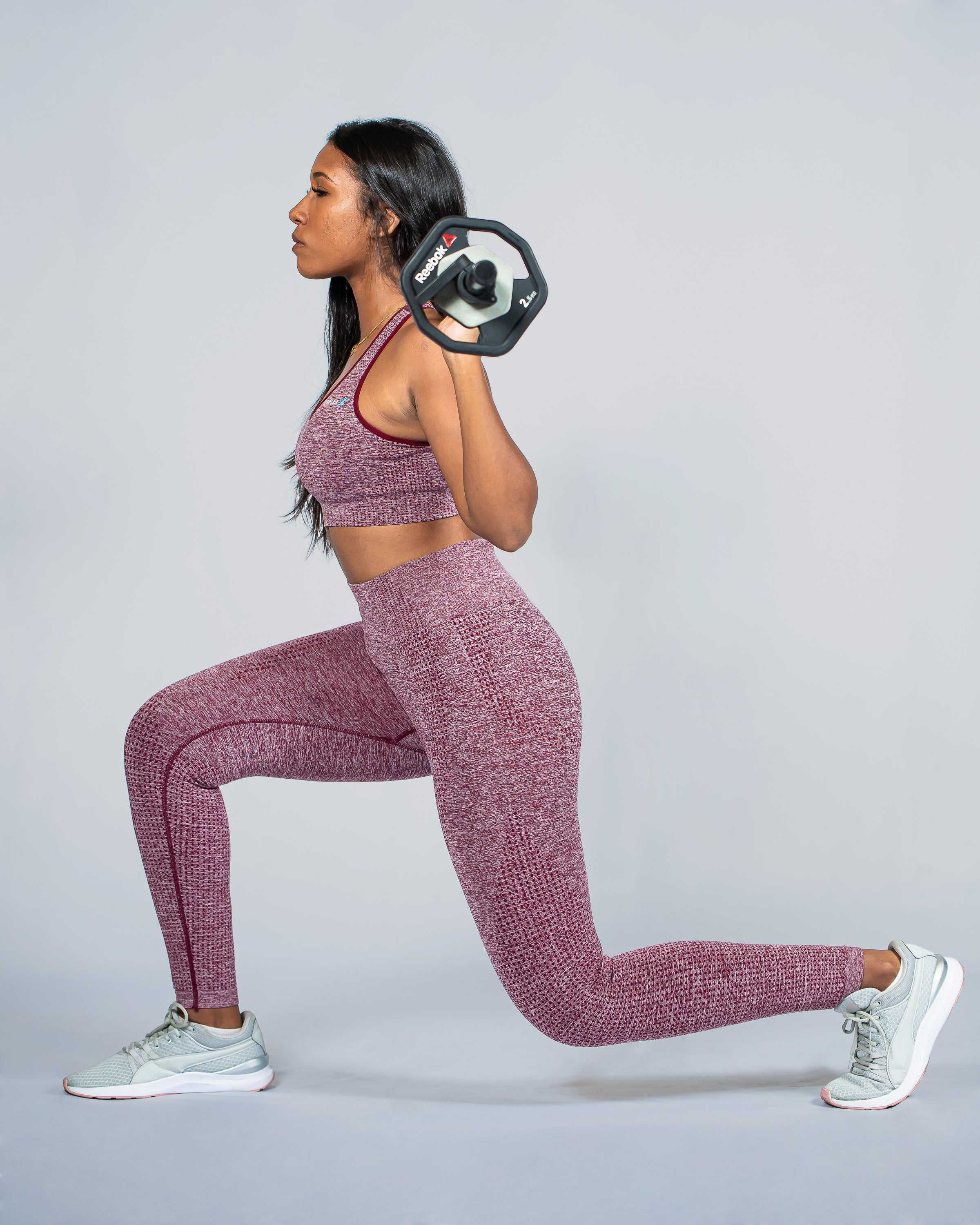 Active Burgundy Seamless Leggings