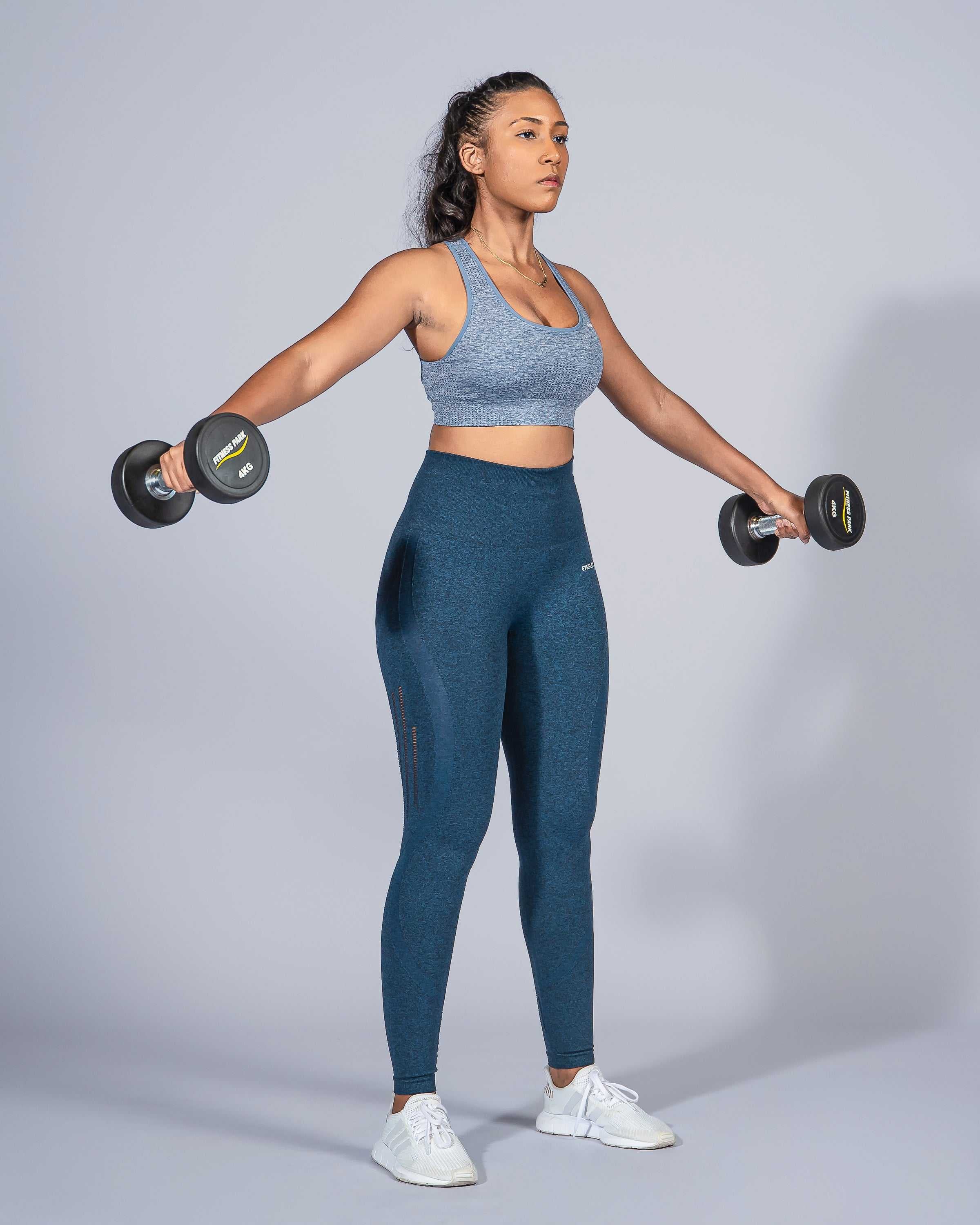Active Marl Grey Seamless Sports Bra
