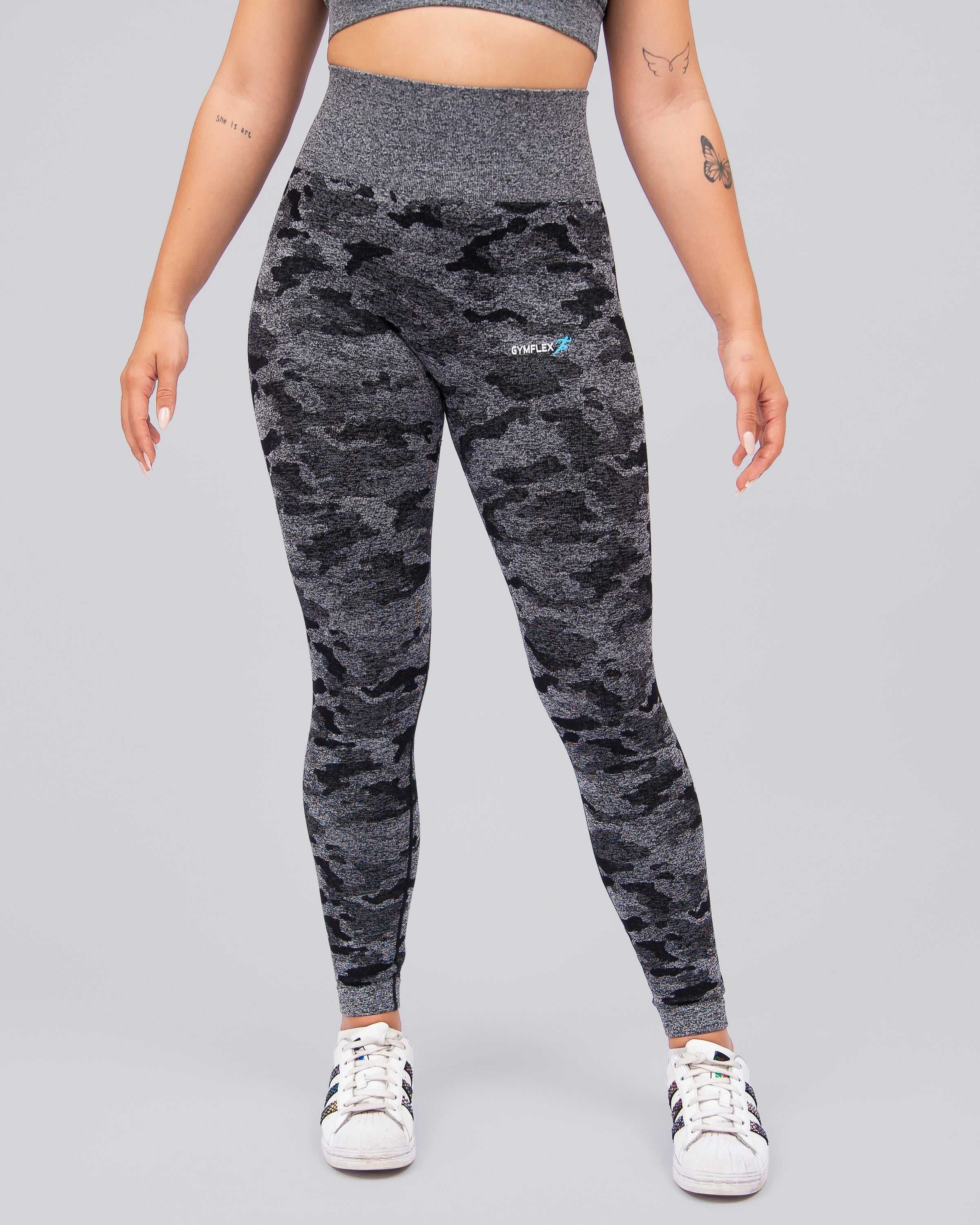 Camo Black Seamless Leggings