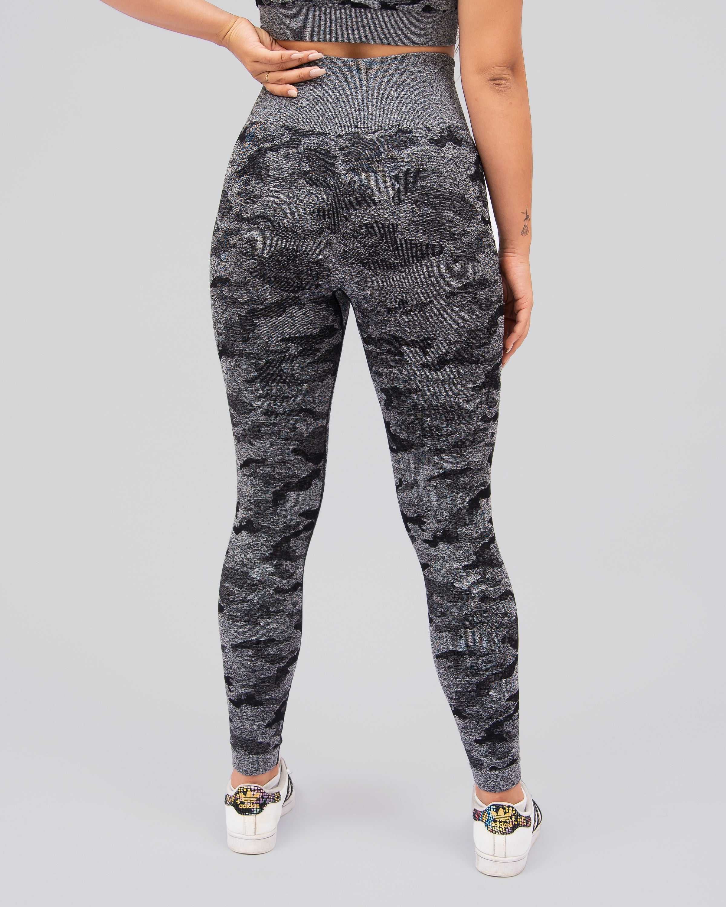 Camo Black Seamless Leggings
