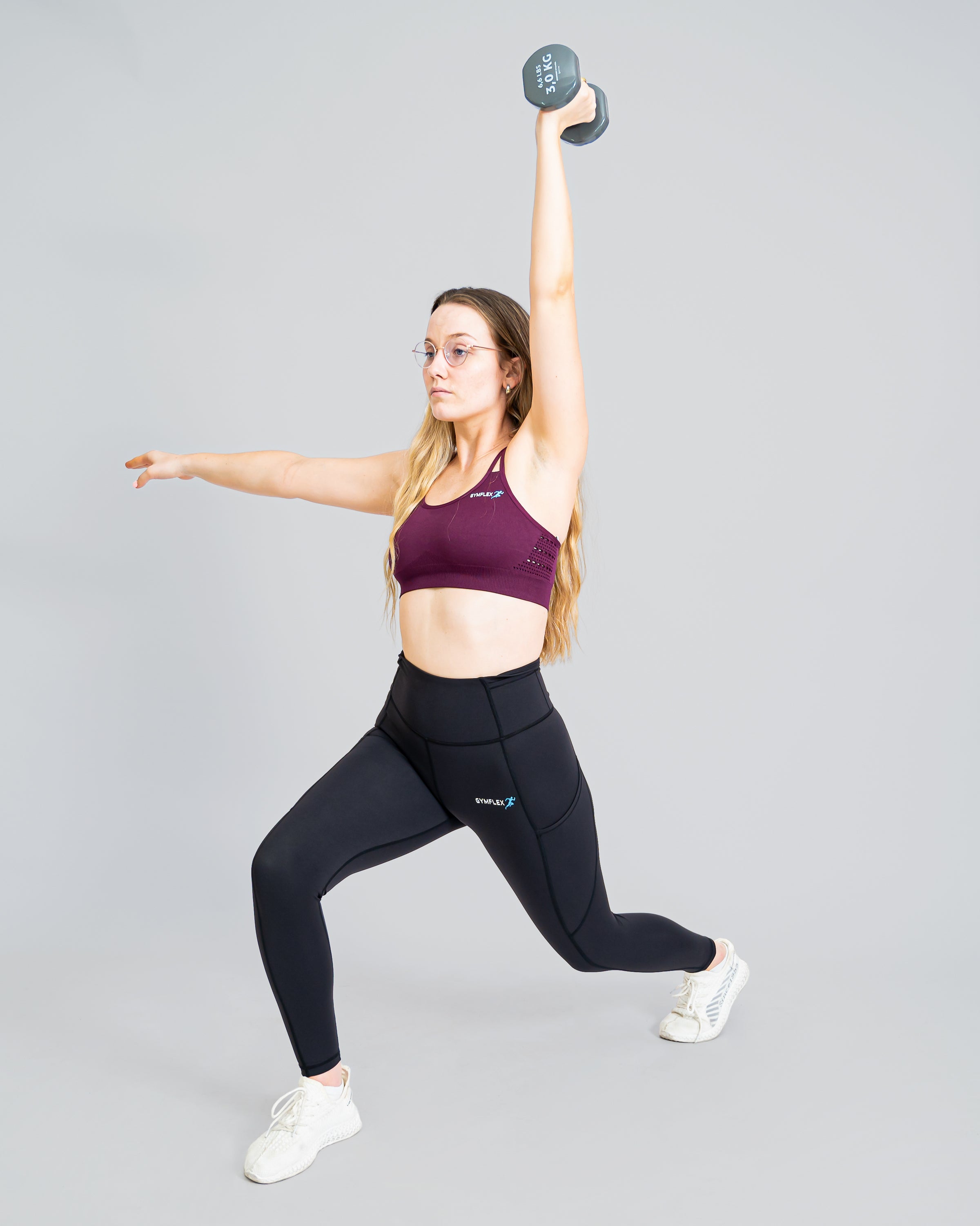 Flex Strappy Grenat Sports Bra