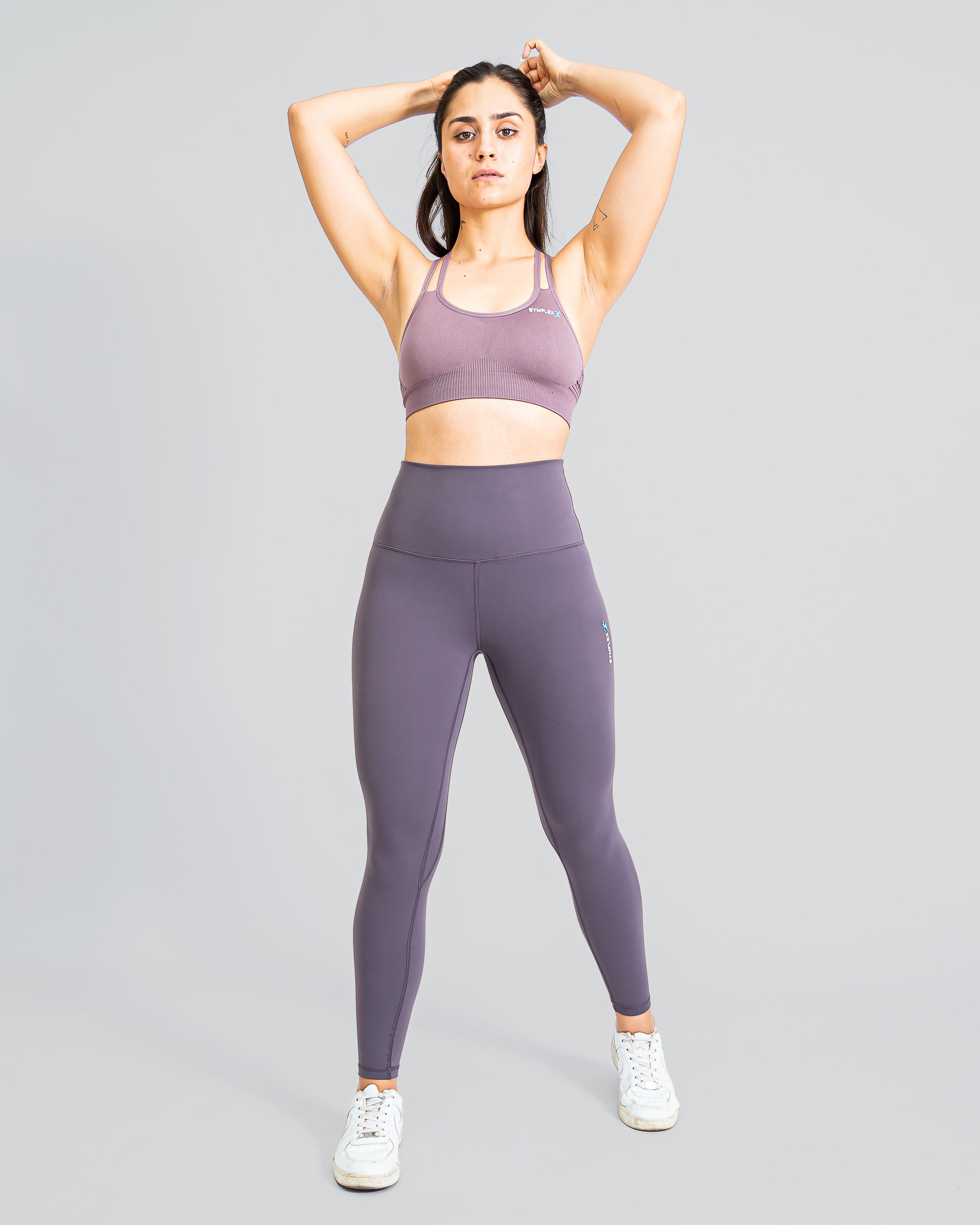 Flex Strappy Light Purple Sports Bra