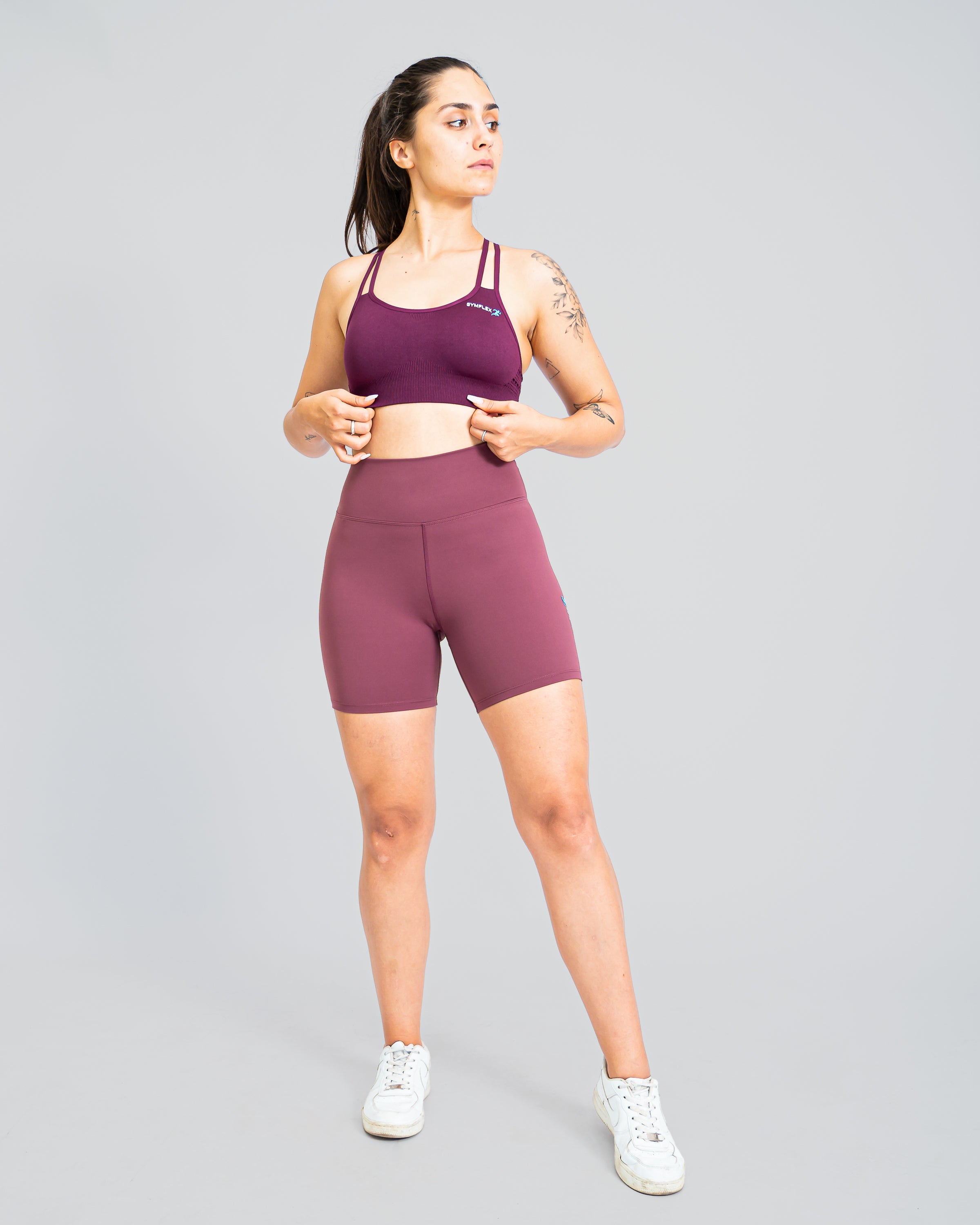 Flex Strappy Grenat Sports Bra