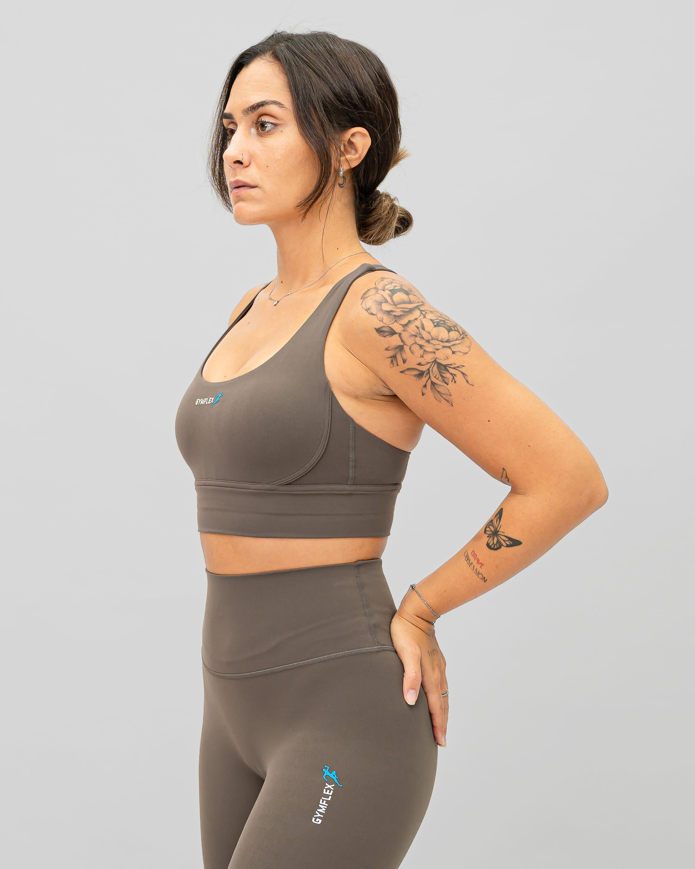 Nova Sports Bra - Khaki brown