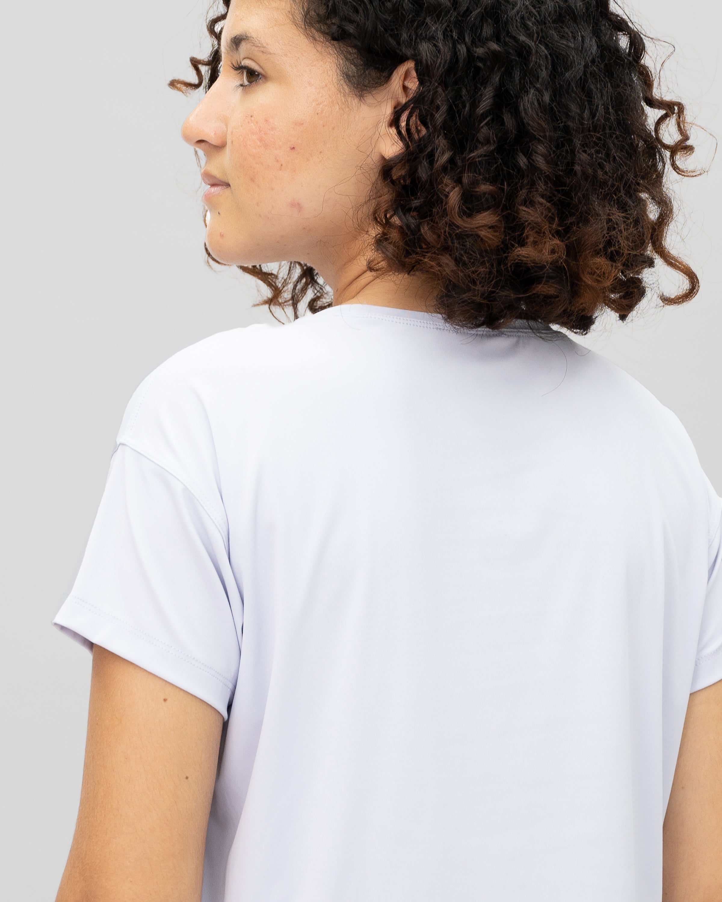 Evolve Crop Tee - White