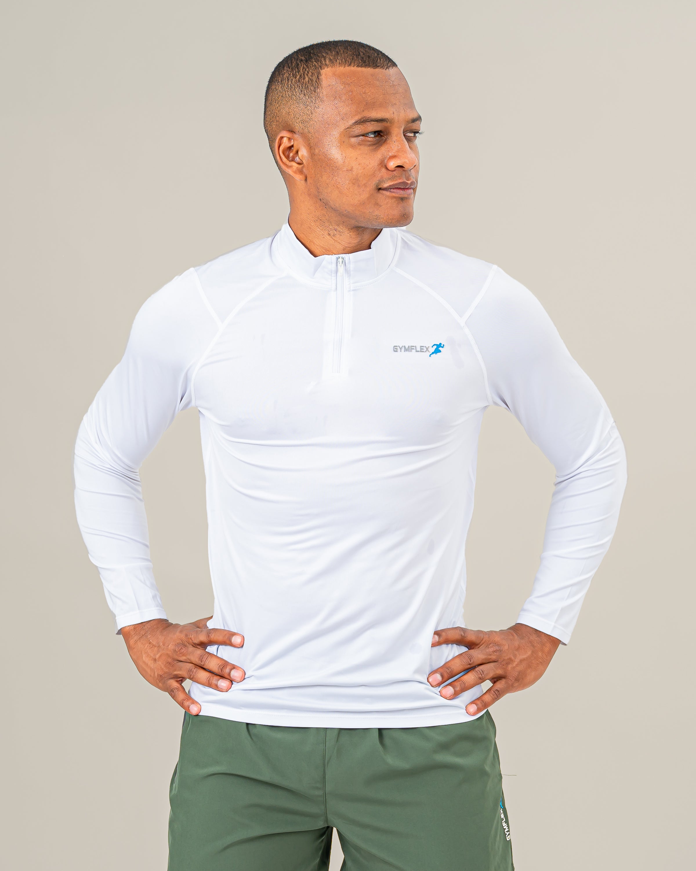 GEO White Men Long Sleeve