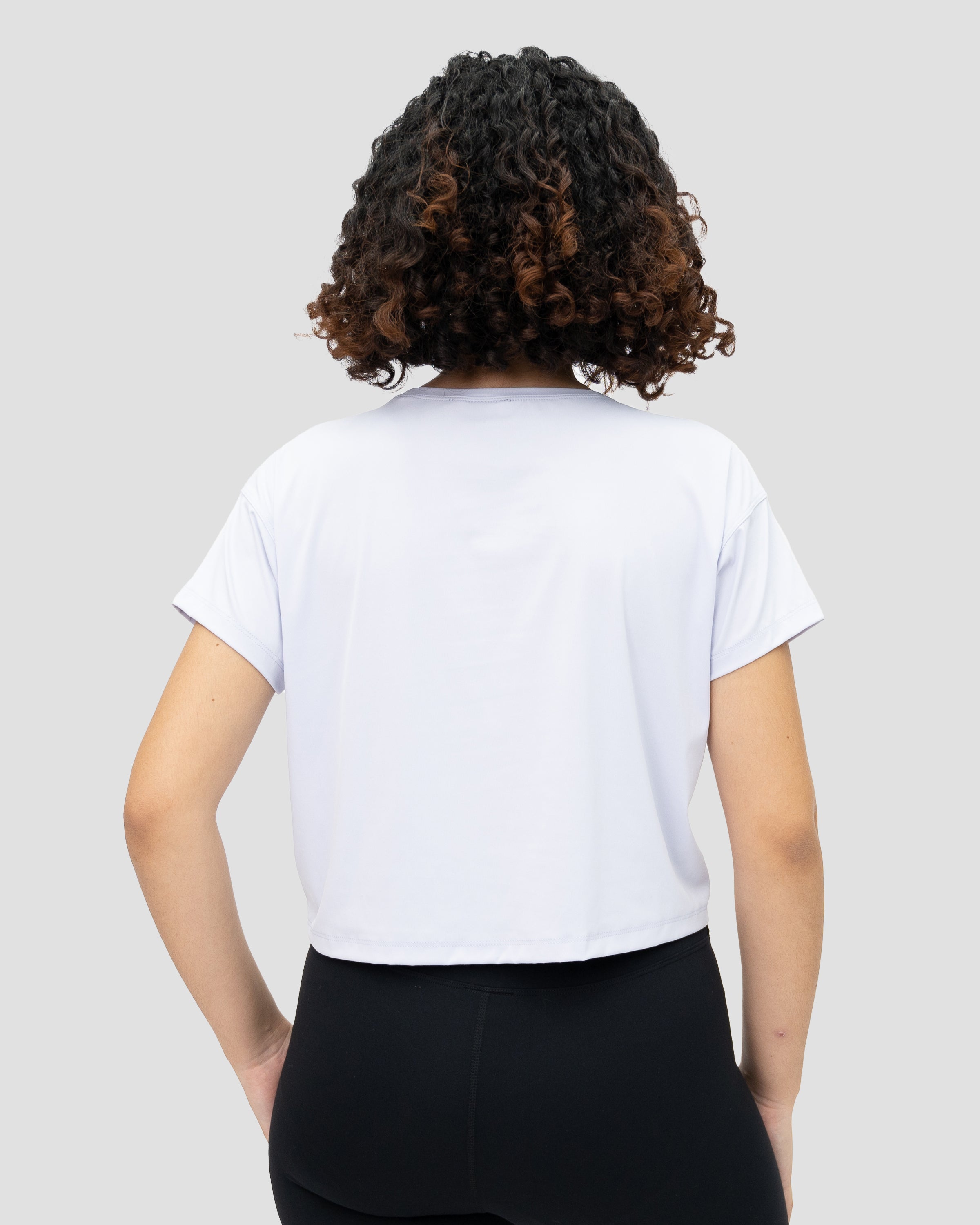 Evolve Crop Tee - White