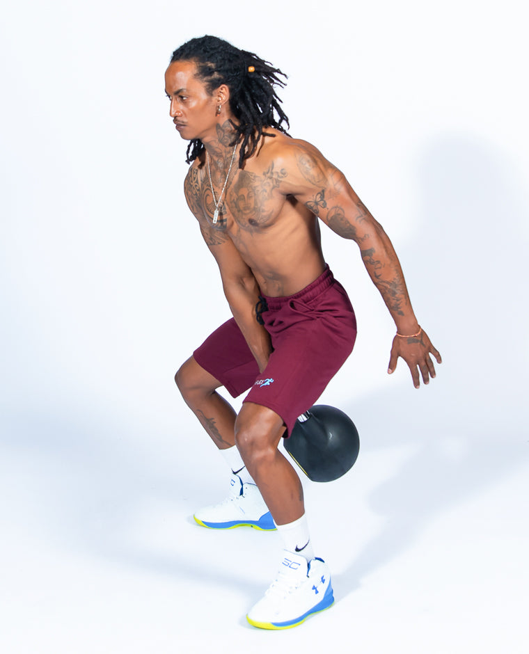 Flex Burgendy Shorts