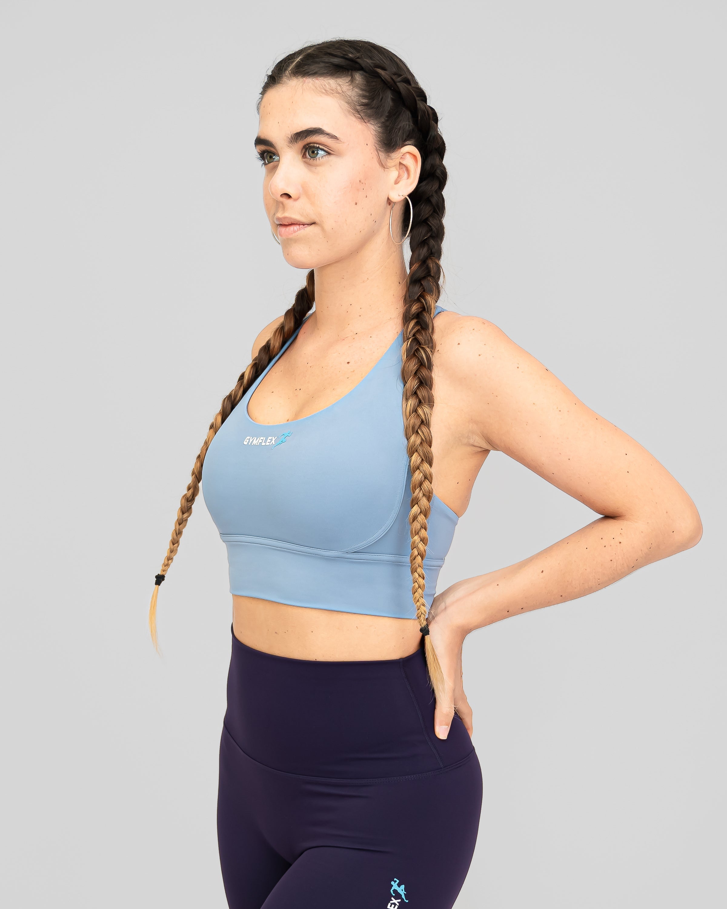 Nova Sports bra - Grey Blue