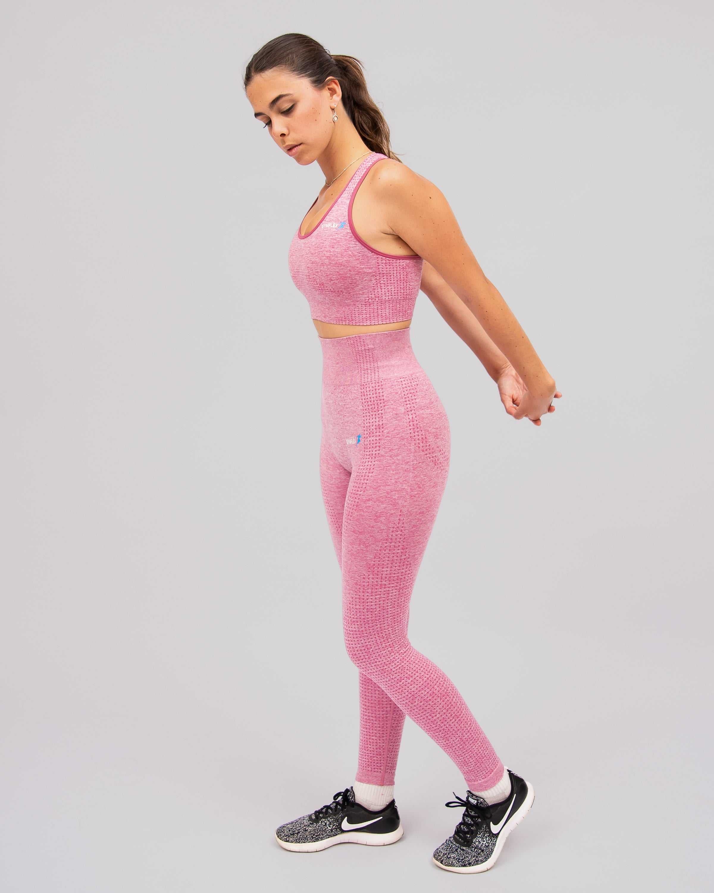 Active Light Pink Seamless Sports Bra