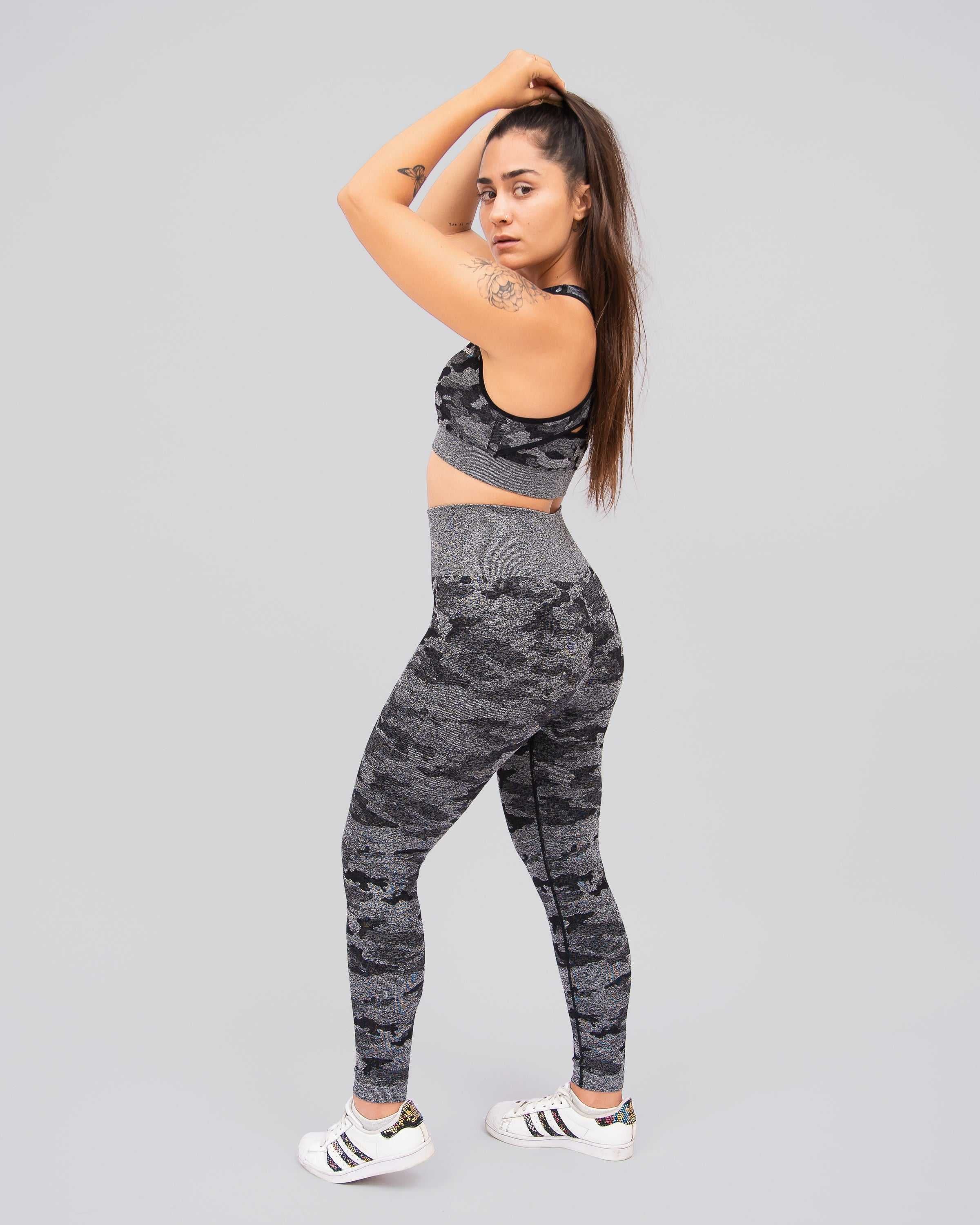 Camo Black Seamless Leggings