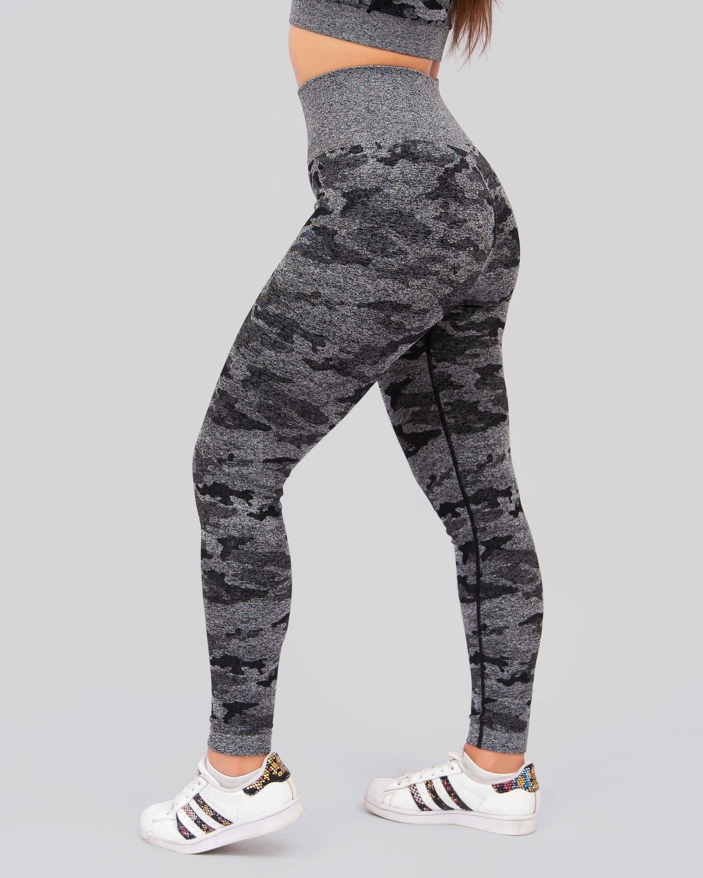 Camo Black Seamless Leggings
