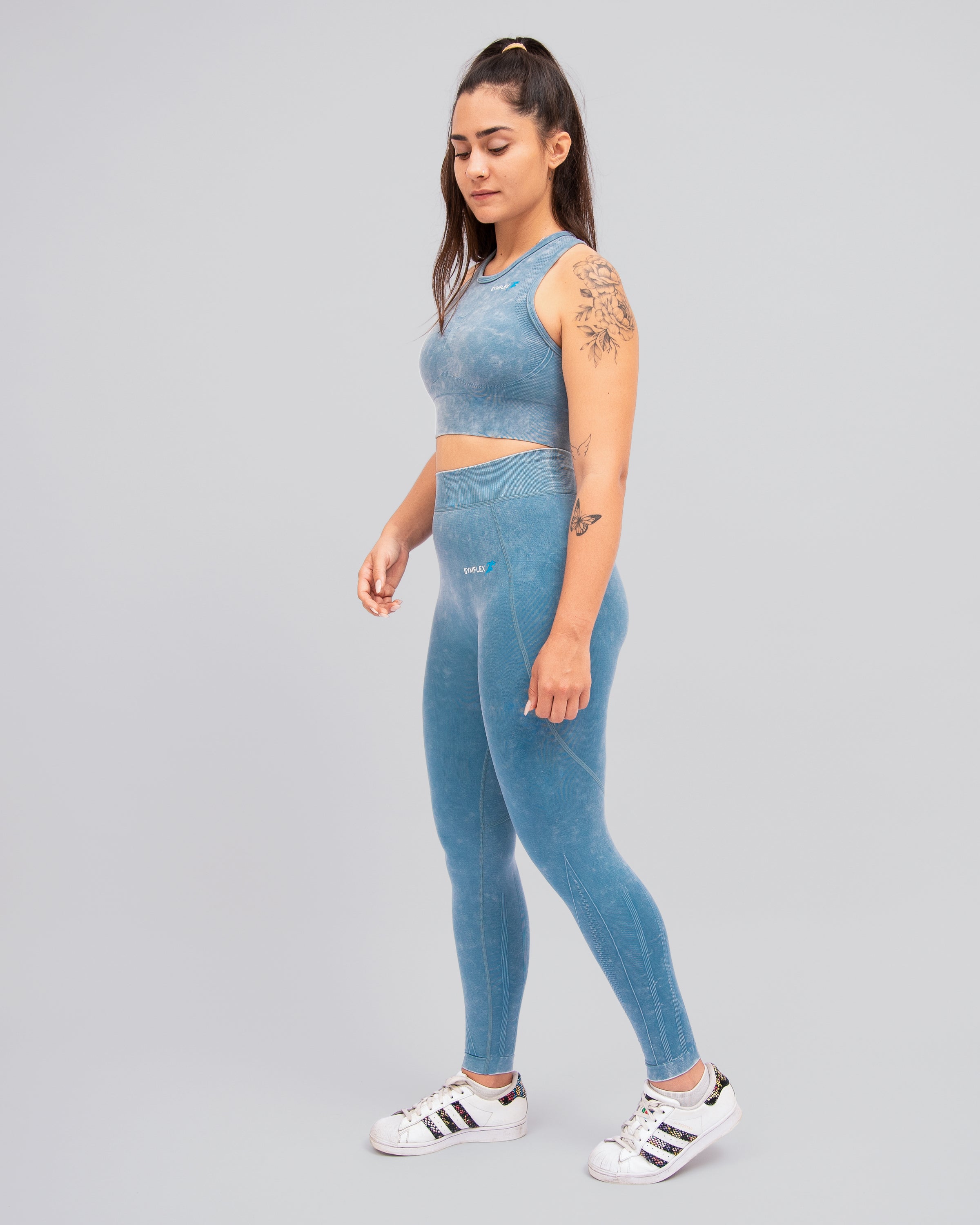 Chalk Blue Sports Bra
