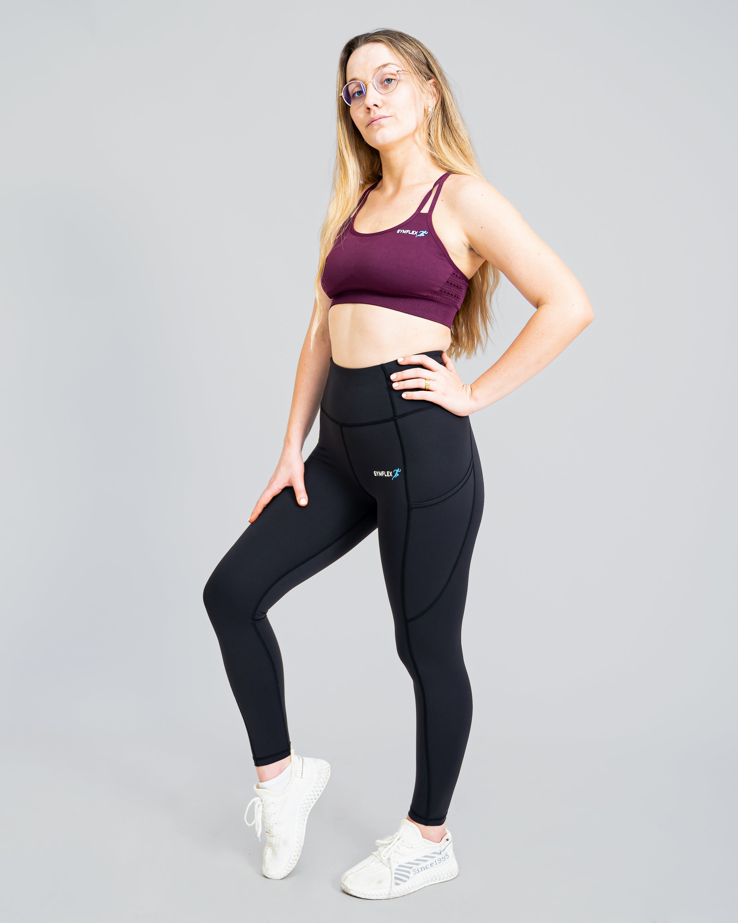 Flex Strappy Grenat Sports Bra