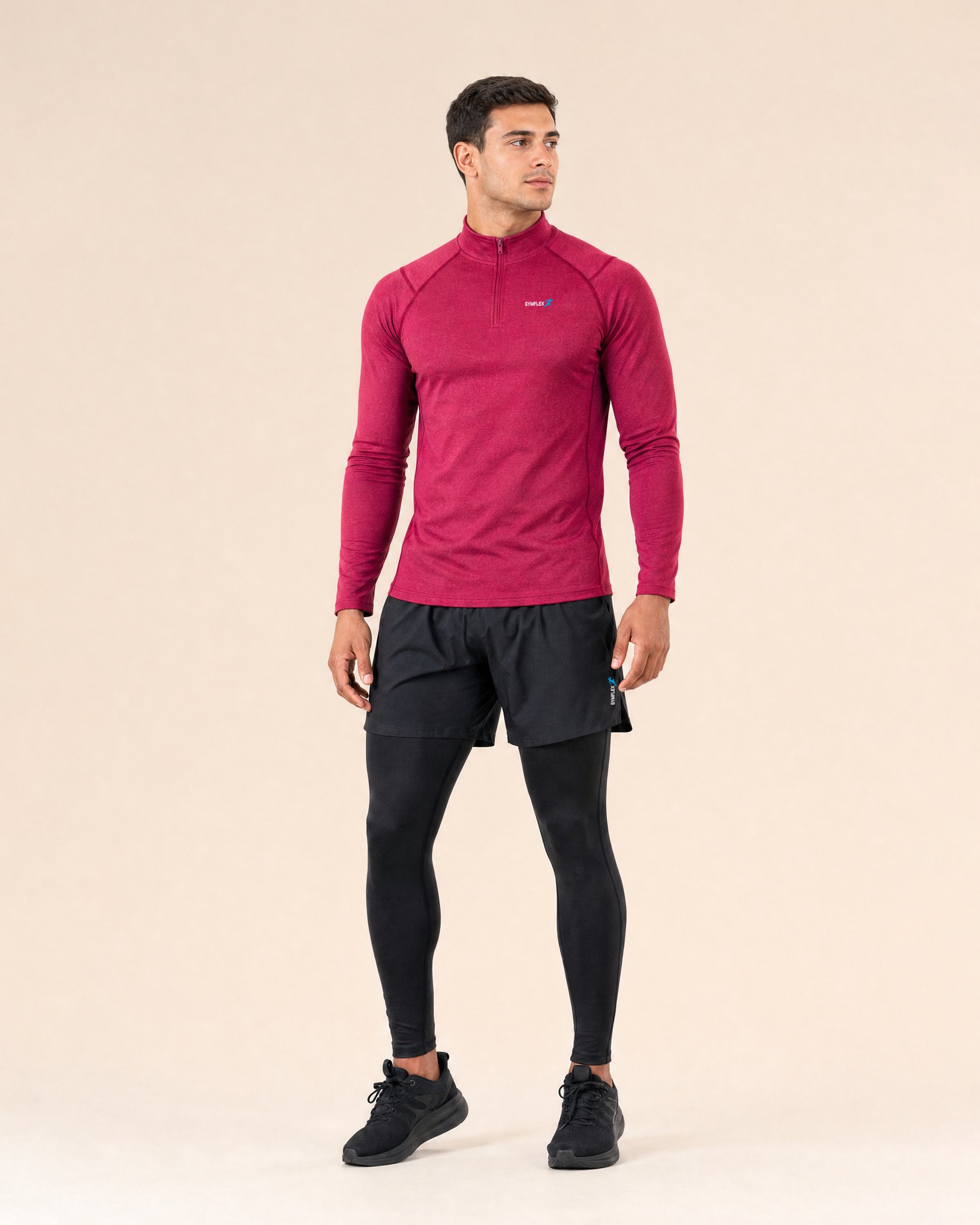Training Shorts 2 in 1 - Black