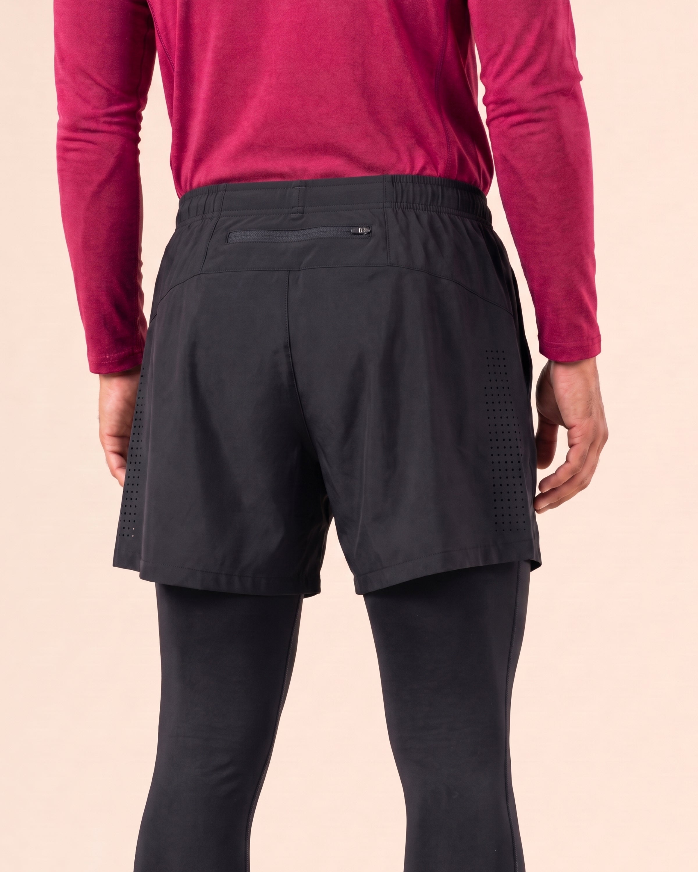 Training Shorts 2 in 1 - Black