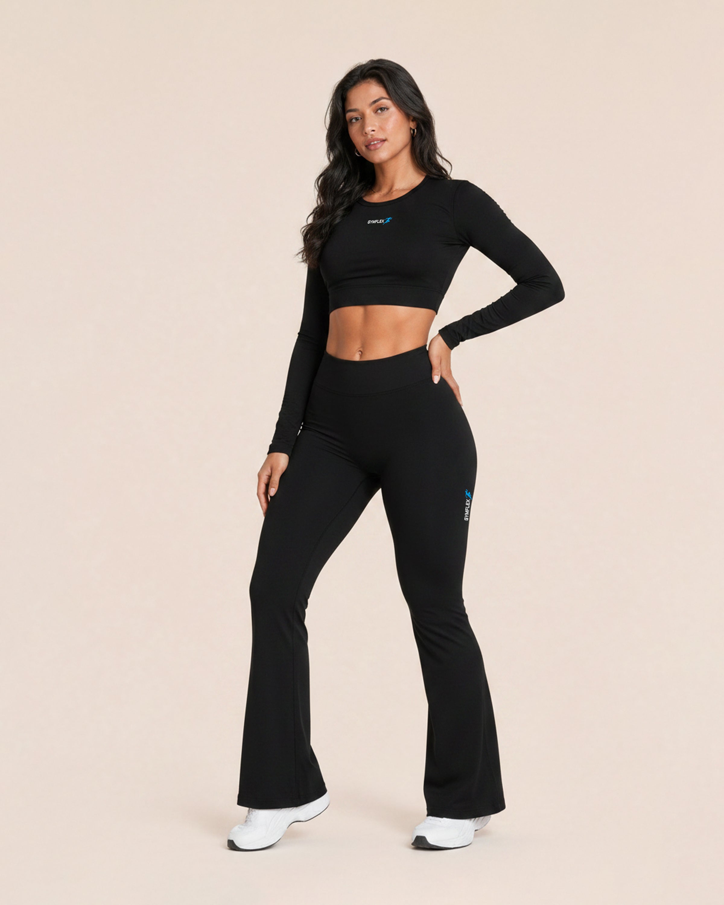 Soft motion Crop Top - Black