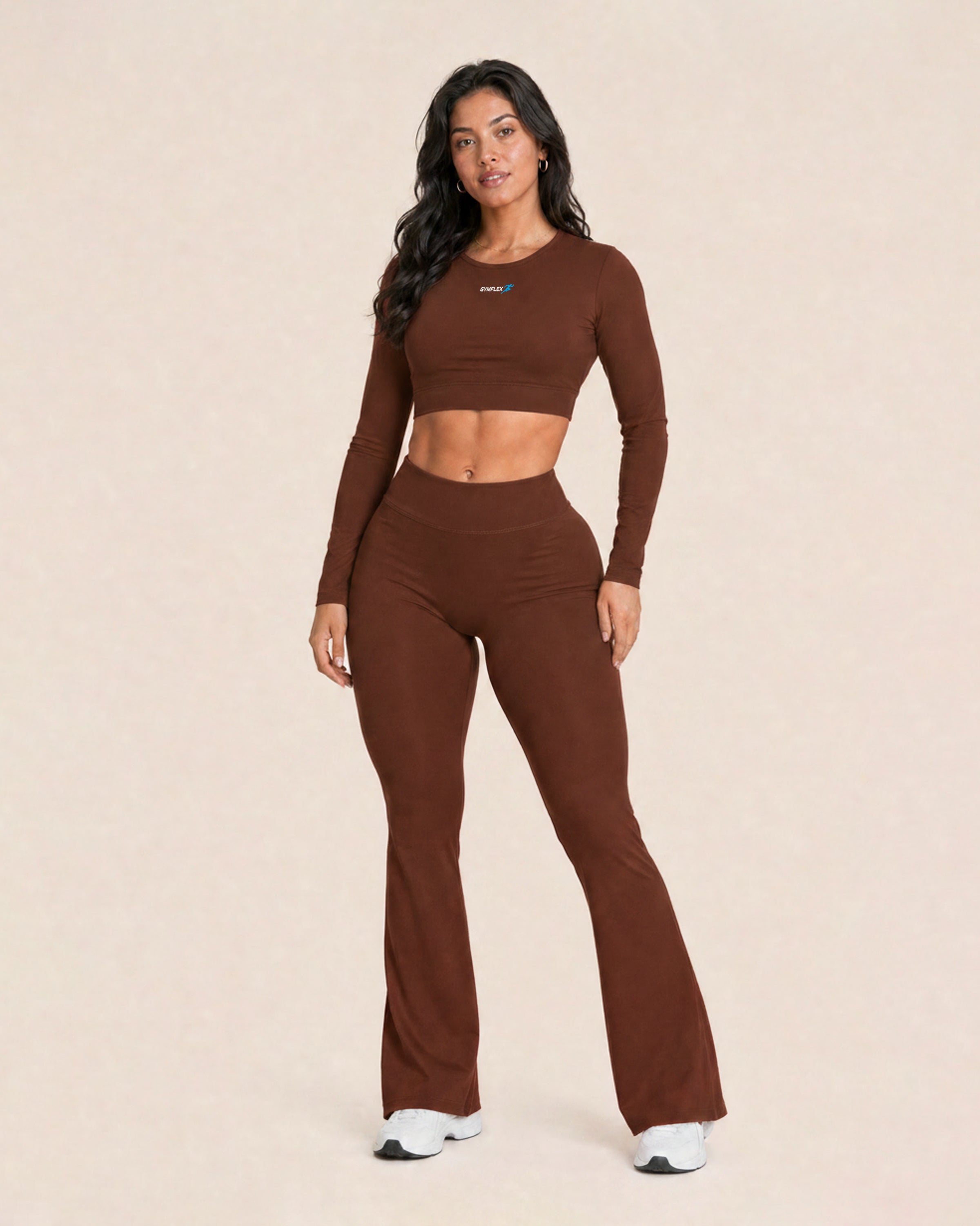 Soft motion Crop Top - Brown