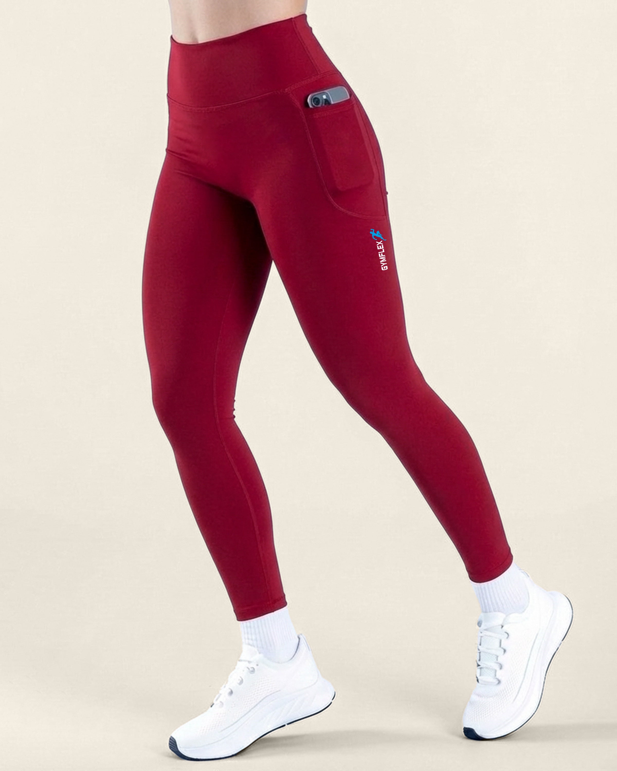 Soft Motion Leggings - Red