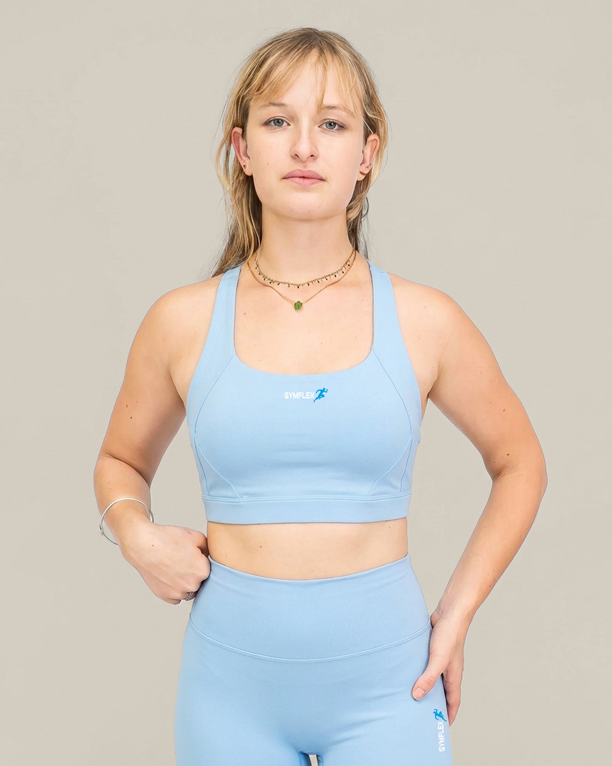 Soft Motion Sports Bra - Sky Blue