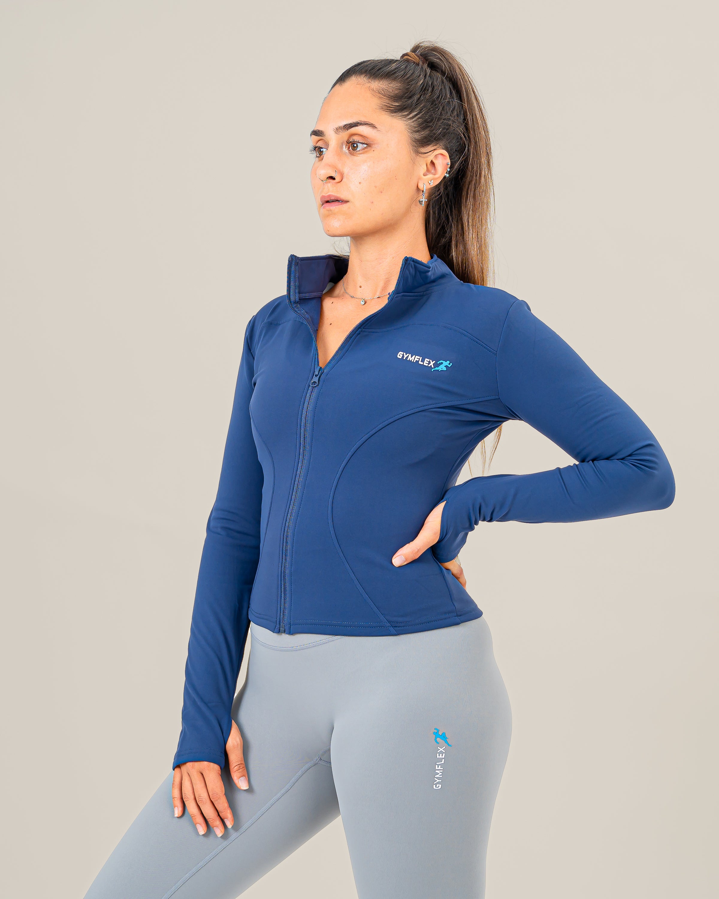 Nova Long Sleeve Jacket Navy Blue