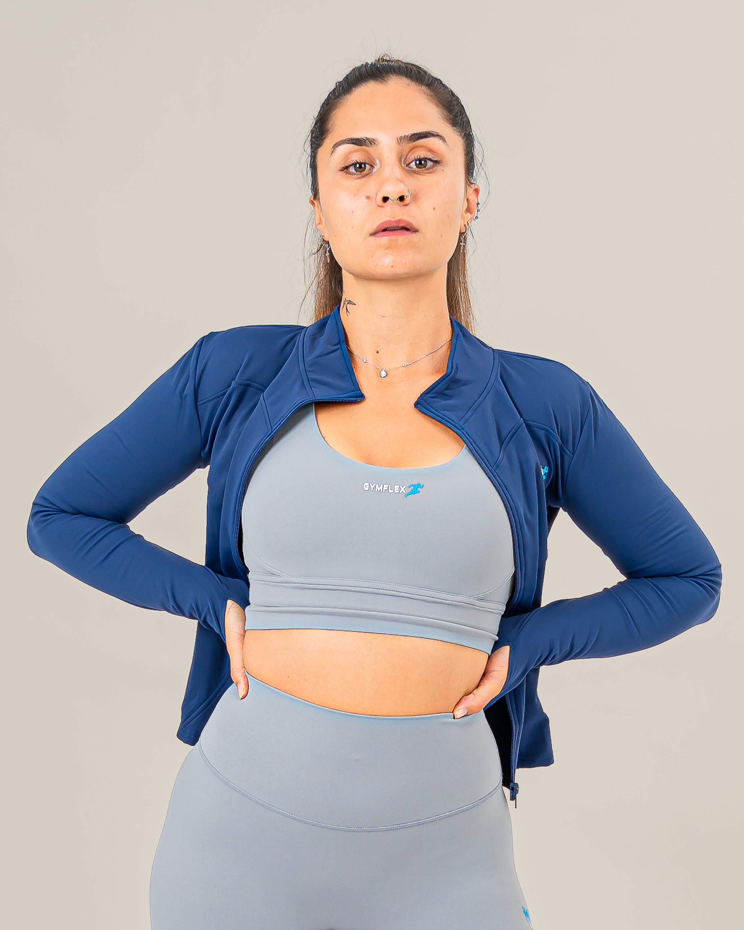 Nova Long Sleeve Jacket Navy Blue