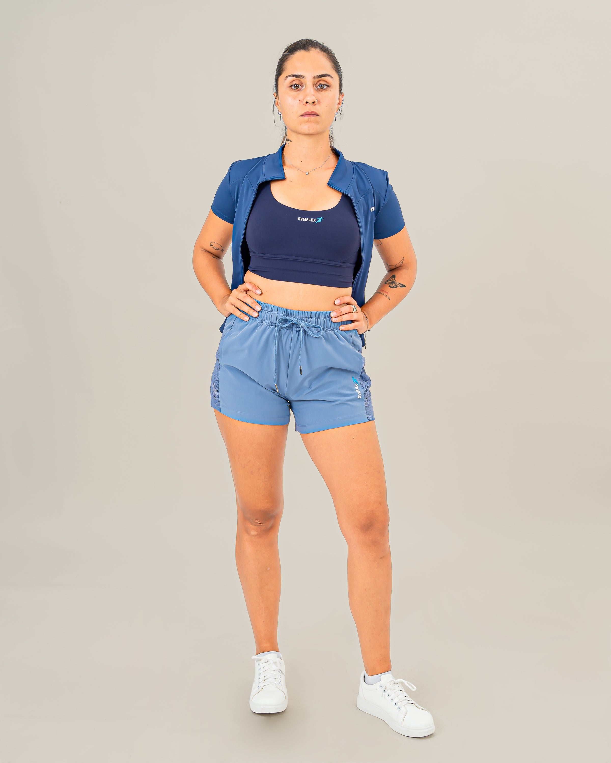 Nova Jacket Navy Blue short sleeve
