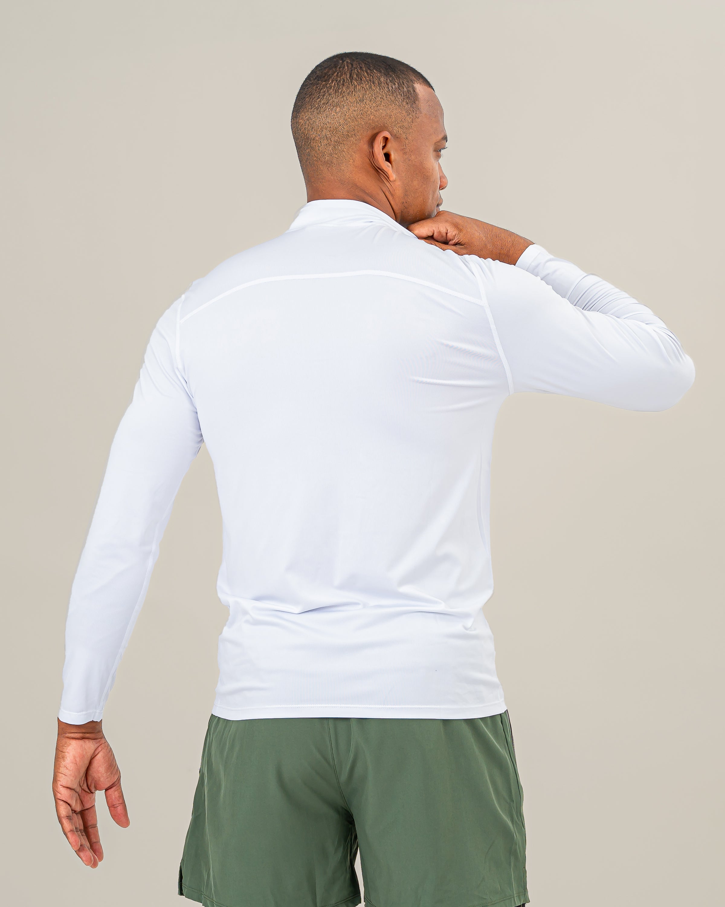GEO White Men Long Sleeve