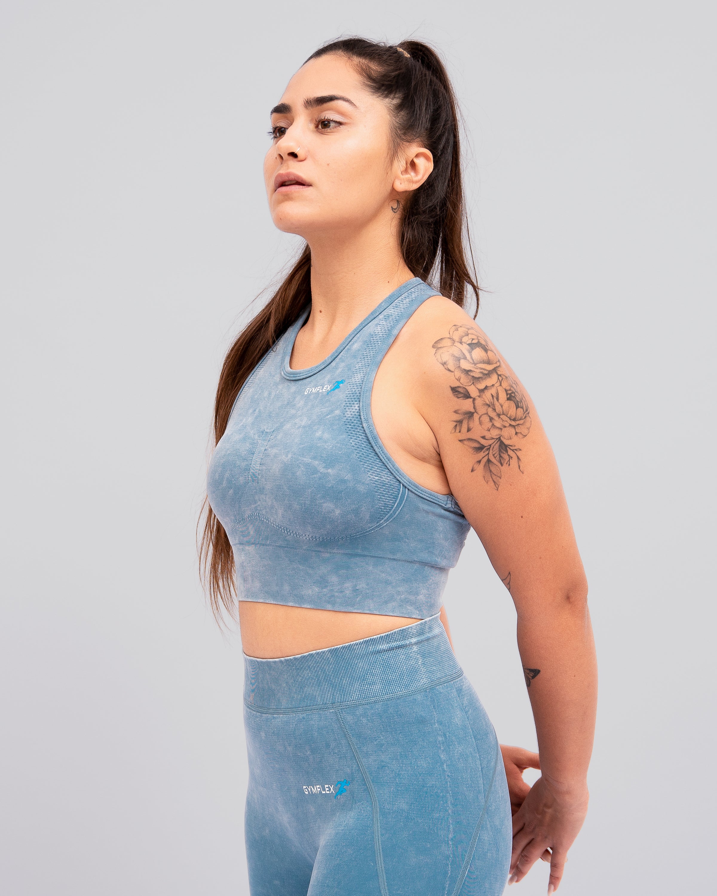 Chalk Blue Sports Bra