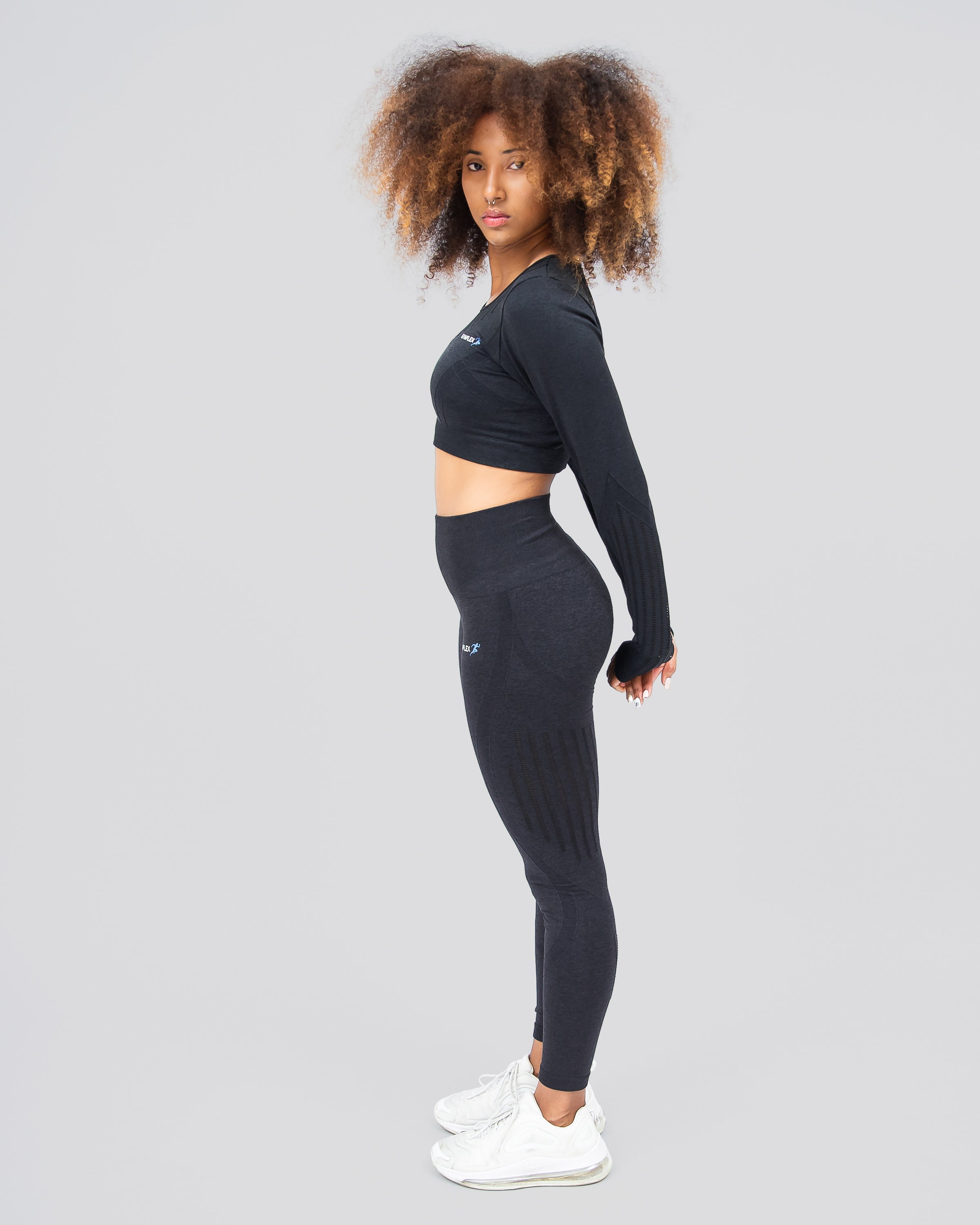 Dynamic Black Seamless Leggings