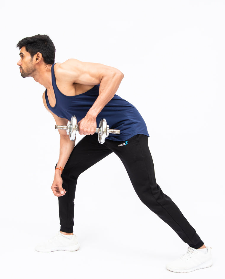 Gym Flex Shop Heritage Navy Blue Stringers