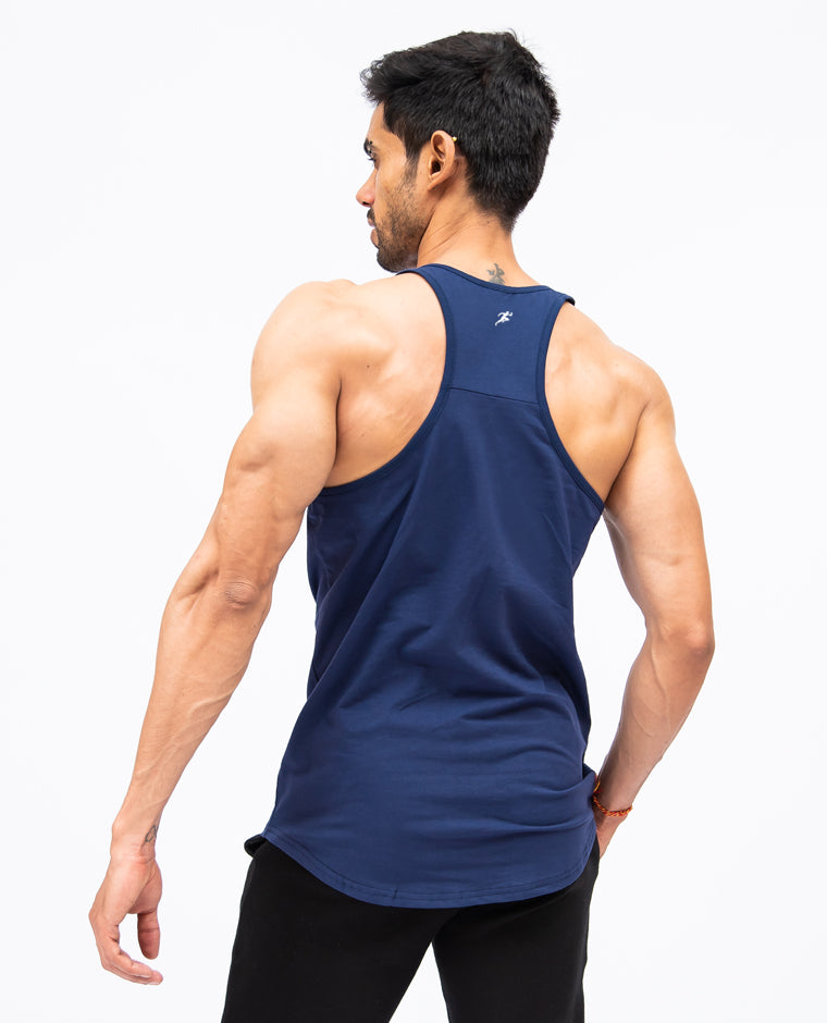 Gym Flex Shop Heritage Navy Blue Stringers