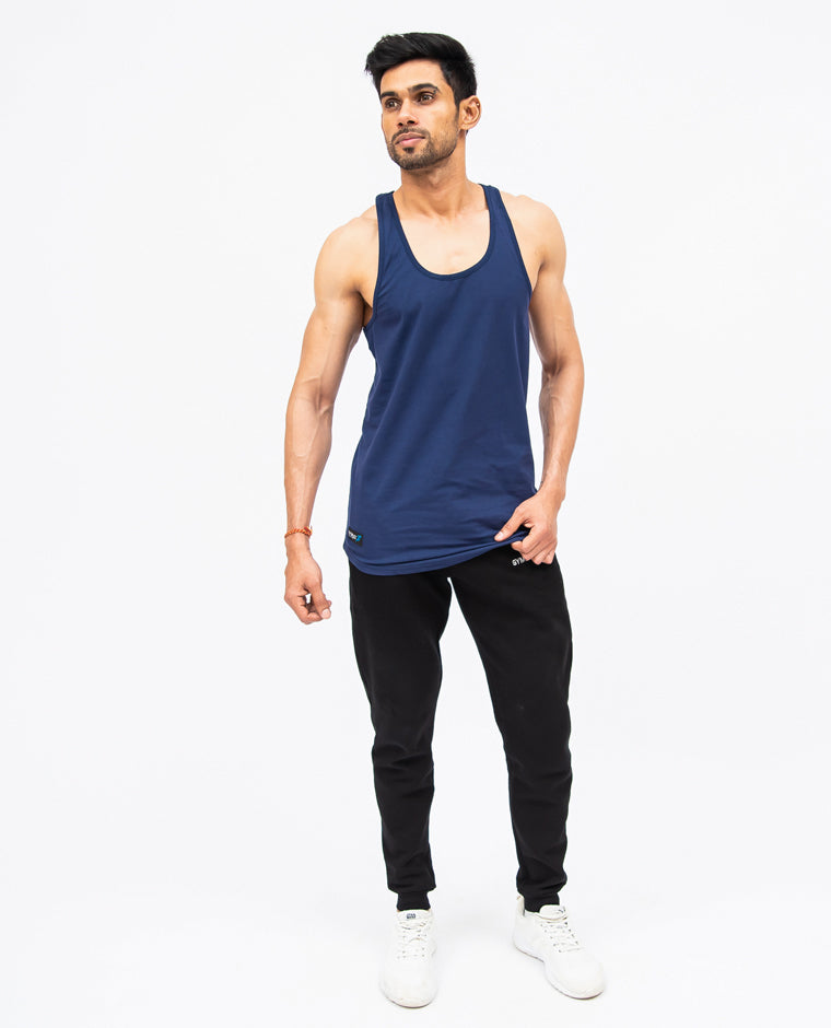 Gym Flex Shop Heritage Navy Blue Stringers